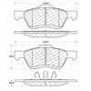 Centric Parts CTEK Ceramic Brake Pads, 103.10470 103.10470